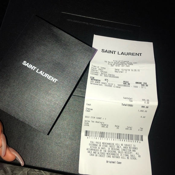 Black YSL “You So Lucky” “Opyum” heel. - Picture 6 of 6